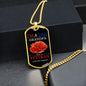 LEST WE FORGET VETERAN DOG TAG CHAIN