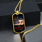 VETERAN NOTHING SCARES ME DOG TAG CHAIN