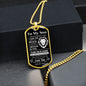 TO MY SON OLD LION|DOG TAG NECKLACE