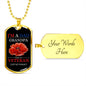 LEST WE FORGET VETERAN DOG TAG CHAIN