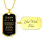 TO MY SON|I BELIEVE IN YOU|DOG TAG CHAIN