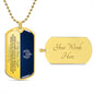 TO MY BADASS DAUGHTER DOG TAG NECKLACE