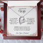 TO MY BEAUTIFUL WIFE|BEST THING FOREVER LOVE NECKLACE