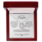 TO MY BEAUTIFUL DAUGHTER FOREVER LOVE NECKLACE