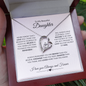 TO MY BEAUTIFUL DAUGHTER FOREVER LOVE NECKLACE