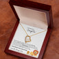 TO MY BEAUTIFUL DAUGHTER FROM DAD FOREVER LOVE NECKLACE|THIS OLD LION WILL ALWAYS HAVE YOUR BACK
