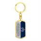 TO MY BADASS DAUGHTER KEYCHAIN