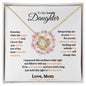 To My Lovely Daughter|Love Knot Necklace