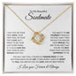 TO MY BEAUTIFUL SOULMATE LOVE KNOT NECKLACE|I FOUND MY MISSING PIECE