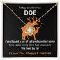 TO MY SMOKIN HOT DOE|LOVE KNOT NECKLACE
