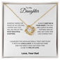 TO MY DAUGHTER FROM DAD|MOST BEAUTIFUL CHAPTER LOVE KNOT NECKLACE