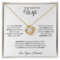 TO MY SMOKIN' HOT WIFE|BEST THING LOVE KNOT NECKLACE