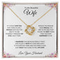TO MY BEAUTIFUL WIFE|BEST THING LOVE KNOT NECKLACE