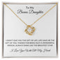 TO MY BONUS DAUGHTER|LOVE KNOT NECKLACE