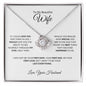 TO MY BEAUTIFUL WIFE|LAST EVERYTHING LOVE KNOT NECKLACE