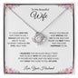 TO MY BEAUTIFUL WIFE|BEST THING LOVE KNOT NECKLACE