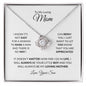 TO MY LOVING MOM LOVE KNOT NECKLACE