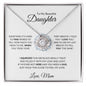 TO MY BEAUTIFUL DAUGHTER|LAST BREATH LOVE KNOT NECKLACE