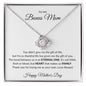 TO MY BONUS MOM LOVE KNOT NECKLACE (CHOOSE YOUR OWN DESIGN)