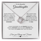 To My Beautiful Granddaughter|Love Knot Necklace