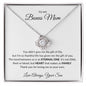TO MY BONUS MOM LOVE KNOT NECKLACE FROM SON