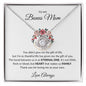 TO MY BONUS MOM LOVE KNOW FLOWER RING NECKLACE