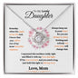 To My Lovely Daughter|Love Knot Necklace