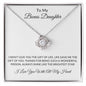 TO MY BONUS DAUGHTER|LOVE KNOT NECKLACE