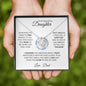 TO MY BEAUTIFUL DAUGHTER|LAST BREATH FROM DAD|LOVE KNOT NECKLACE