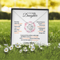 To My Lovely Daughter|Love Knot Necklace