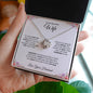 TO MY BEAUTIFUL WIFE|BEST THING LOVE KNOT NECKLACE