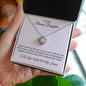 TO MY BONUS DAUGHTER|LOVE KNOT NECKLACE