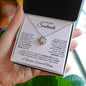 TO MY BEAUTIFUL SOULMATE LOVE KNOT NECKLACE|I FOUND MY MISSING PIECE
