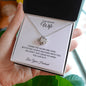 TO MY BEAUTIFUL WIFE|YOU LIVE IN MY MIND LOVE KNOT NECKLACE