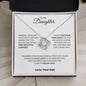 TO MY DAUGHTER FROM DAD|MOST BEAUTIFUL CHAPTER LOVE KNOT NECKLACE
