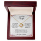 TO MY BEAUTIFUL WIFE|BEST THING LOVE KNOT NECKLACE