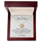 TO MY MOM LOVE KNOT NECKLACE|LOVE ALWAYS