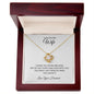 TO MY BEAUTIFUL WIFE|YOU LIVE IN MY MIND LOVE KNOT NECKLACE
