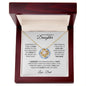 TO MY BEAUTIFUL DAUGHTER|LAST BREATH FROM DAD|LOVE KNOT NECKLACE