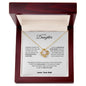 TO MY DAUGHTER FROM DAD|MOST BEAUTIFUL CHAPTER LOVE KNOT NECKLACE