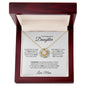 TO MY BEAUTIFUL DAUGHTER|LAST BREATH LOVE KNOT NECKLACE