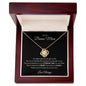TO MY BONUS MOM LOVE KNOT NECKLACE|I LOVE YOU ALWAYS (BLACK BACKGROUND)