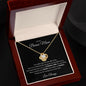 TO MY BONUS MOM LOVE KNOT NECKLACE|I LOVE YOU ALWAYS (BLACK BACKGROUND)