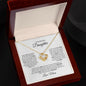 To My Beautiful Daughter Love Knot Necklace|A Privilege To Be Called Your Mom