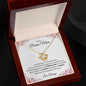 TO MY BONUS MOM LOVE KNOT FLOWER NECKLACE