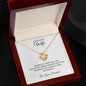 TO MY BEAUTIFUL WIFE|YOU LIVE IN MY MIND LOVE KNOT NECKLACE