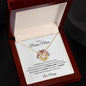 TO MY BONUS MOM LOVE KNOW FLOWER RING NECKLACE