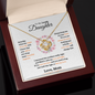 To My Lovely Daughter|Love Knot Necklace