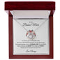 TO MY BONUS MOM LOVE KNOW FLOWER RING NECKLACE