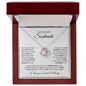 TO MY BEAUTIFUL SOULMATE LOVE KNOT NECKLACE|I FOUND MY MISSING PIECE